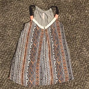 Coral & Gray Tank Top